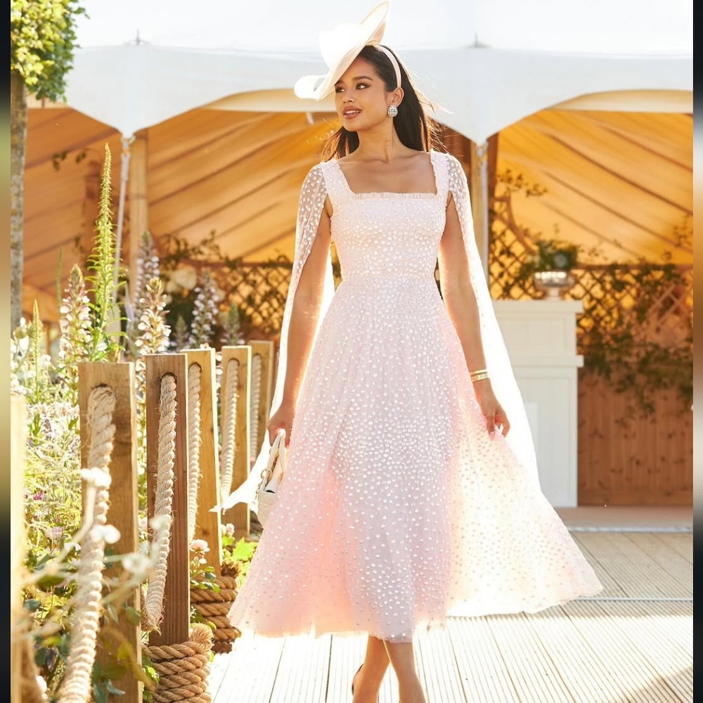 BHLDN Needle & Thread Dress Gown fits size US 4 $1,120 - Picture 7 of 9